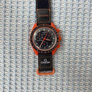 🔥Swatch x Omega Earth Lava Chronograph | Volcano Dial Tribute